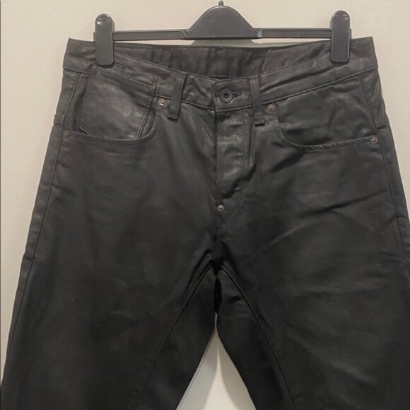 G-Star A Crotch 3D Straight Tapered Jeans Wax Black Size 33 - Picture 2 of 12